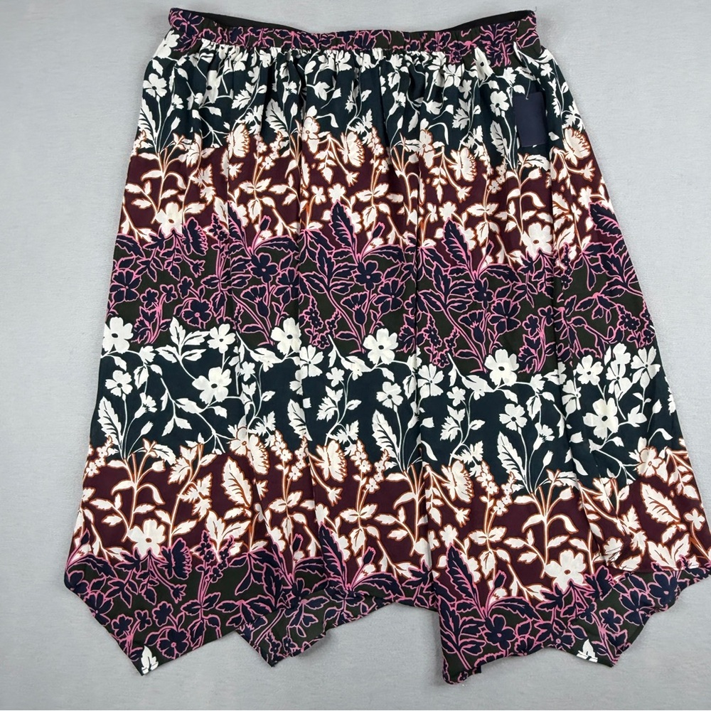 Rachel Roy NWT XXL Floral Handkerchief Midi Skirt Elastic Waist Boho Plus